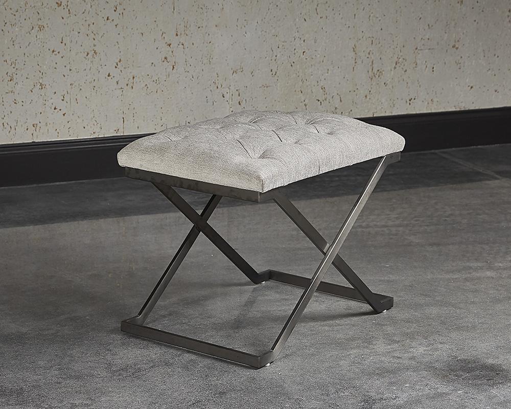 Coral Stool - Gunmetal - Polo Club Stone