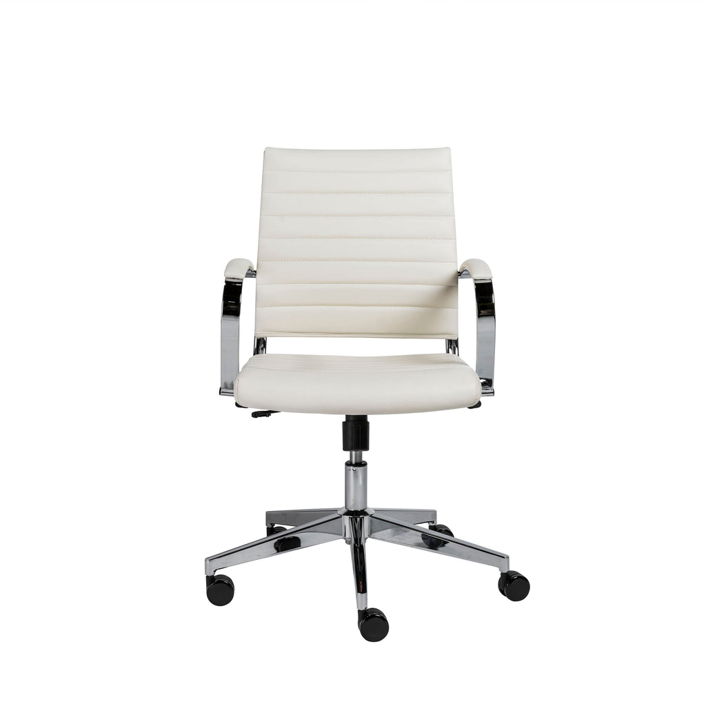 Brooklyn Low Back Office Chair - White