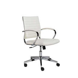 Brooklyn Low Back Office Chair - White
