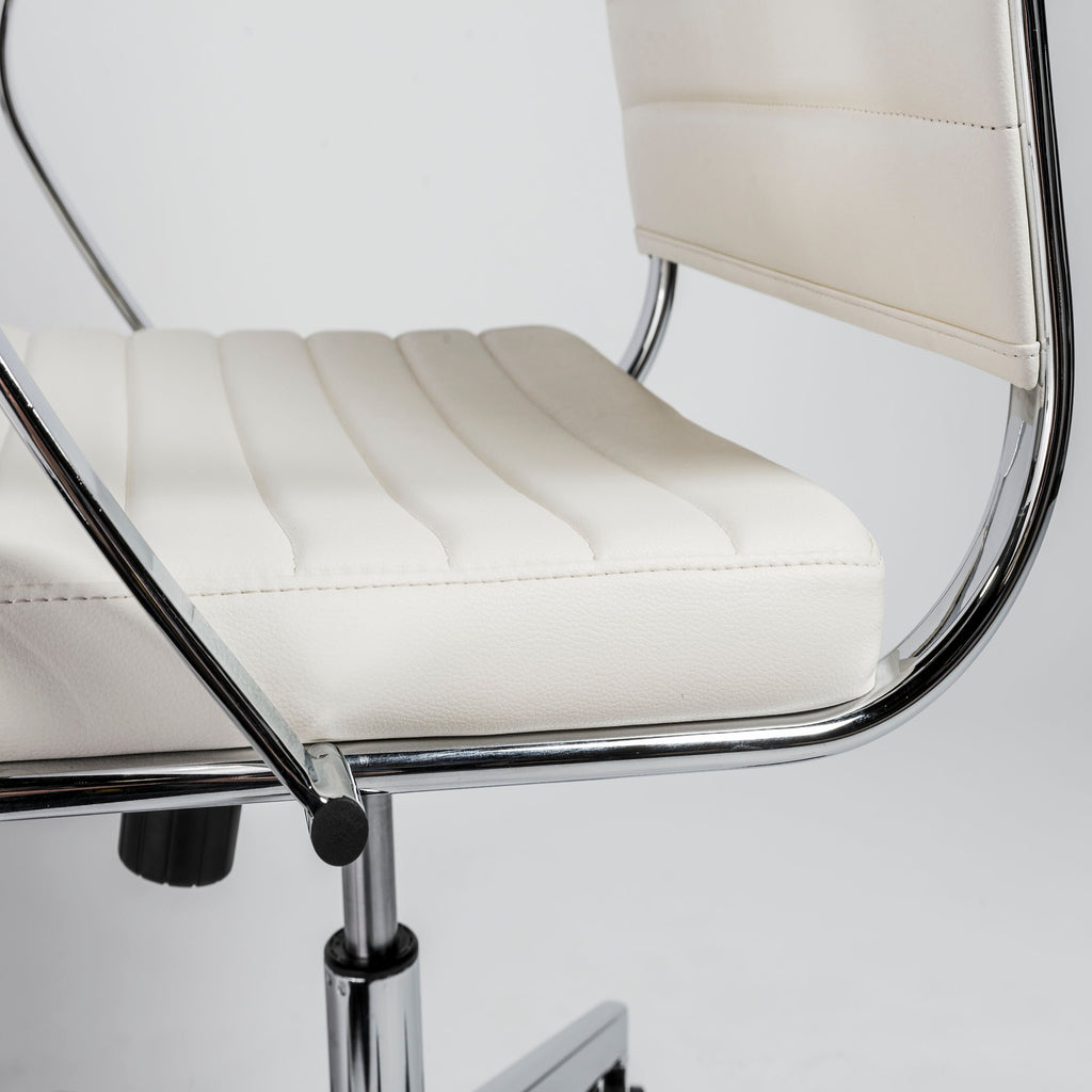 Brooklyn Low Back Office Chair - White