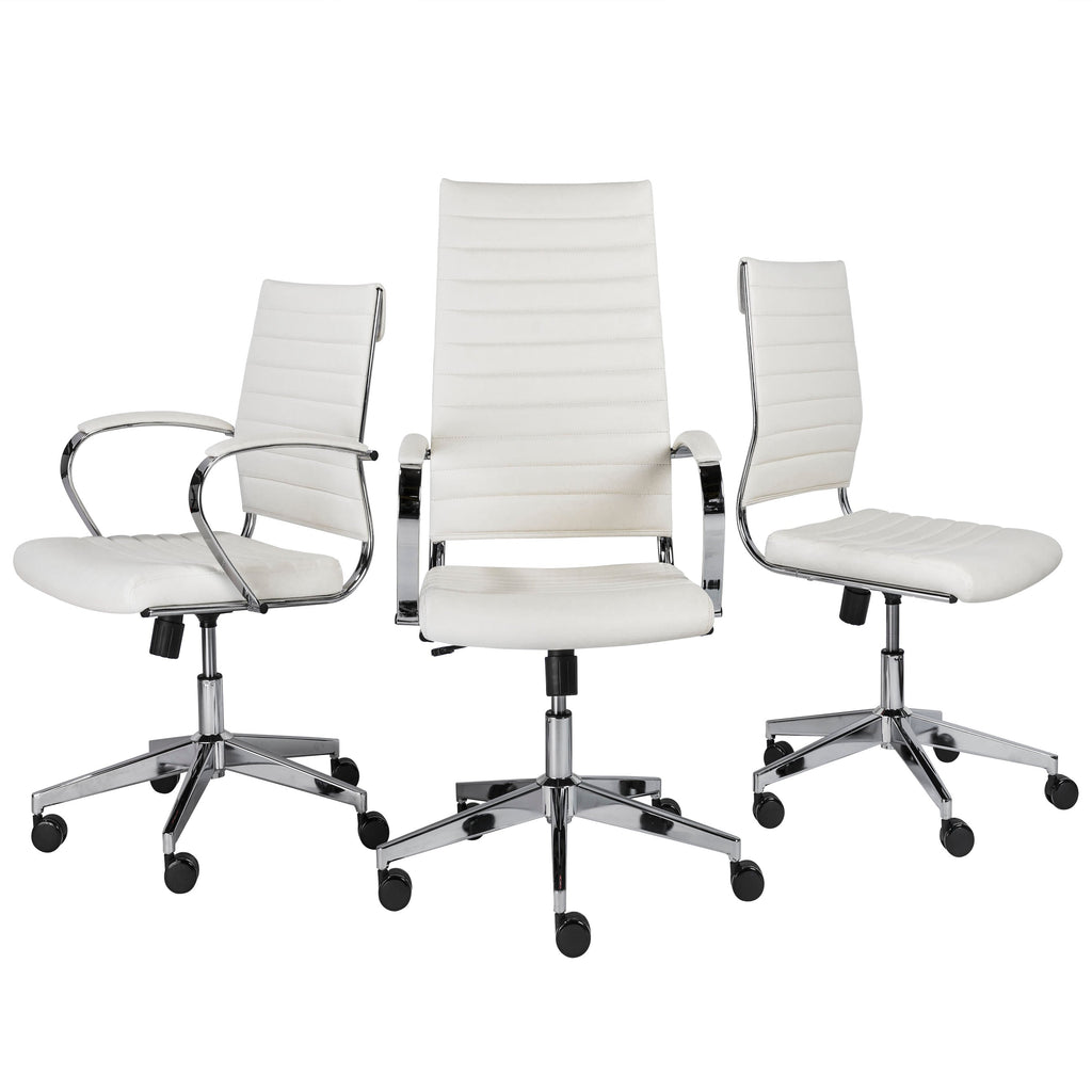 Brooklyn High Back Office Chair - White