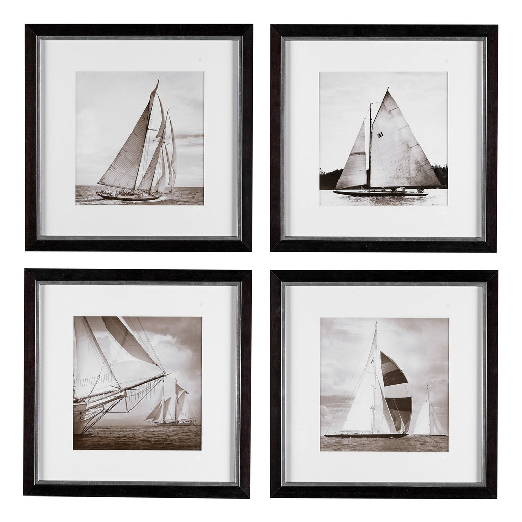 Print Ec081 Michael Kahn Boats Set of 4