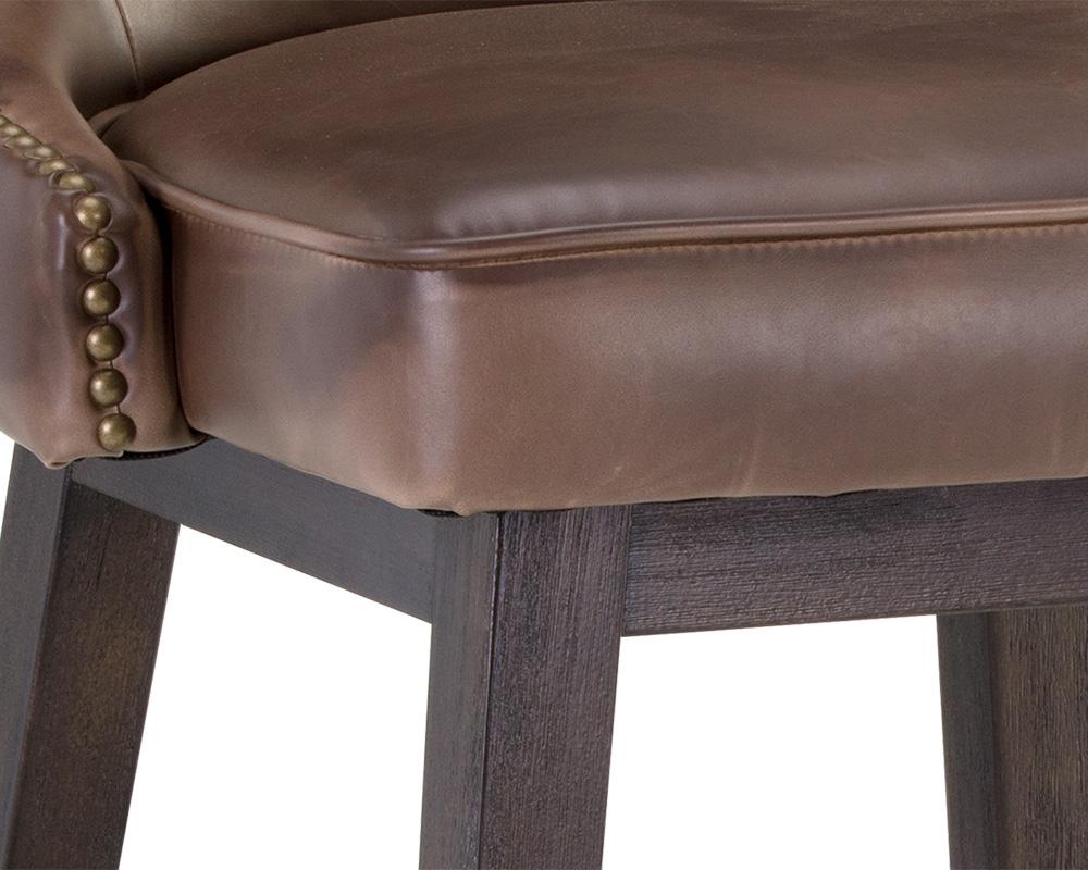 Ariana Swivel Barstool - Havana Dark Brown