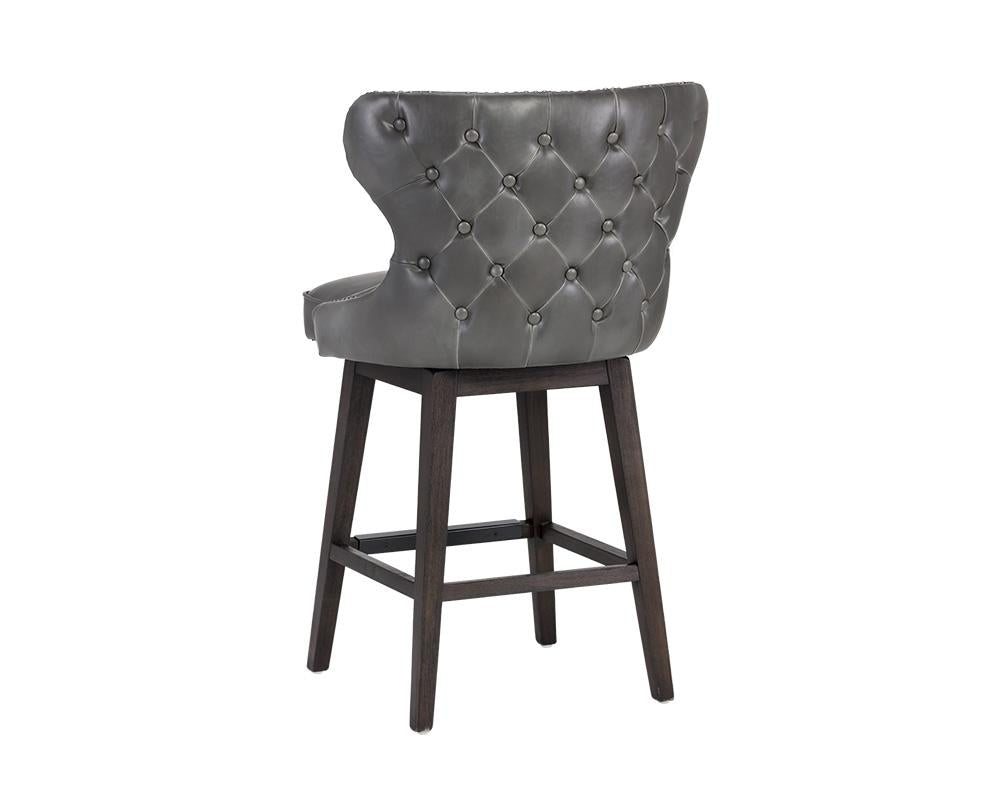 Ariana Swivel Counter Stool - Overcast Grey