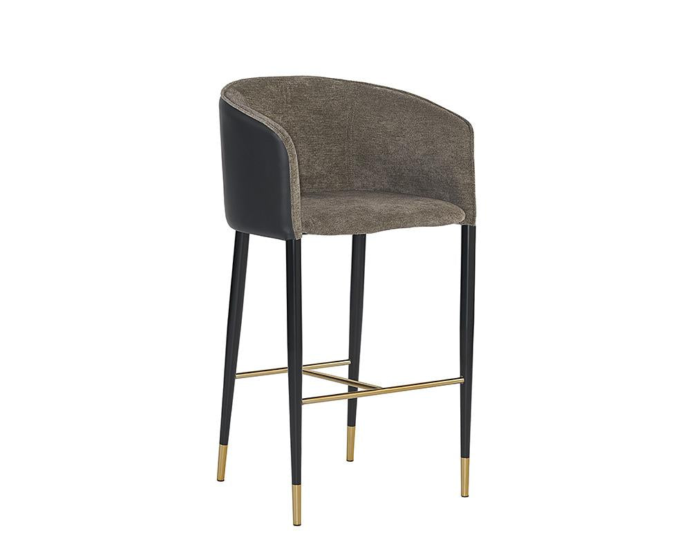 Asher Barstool - Sparrow Grey / Napa Black