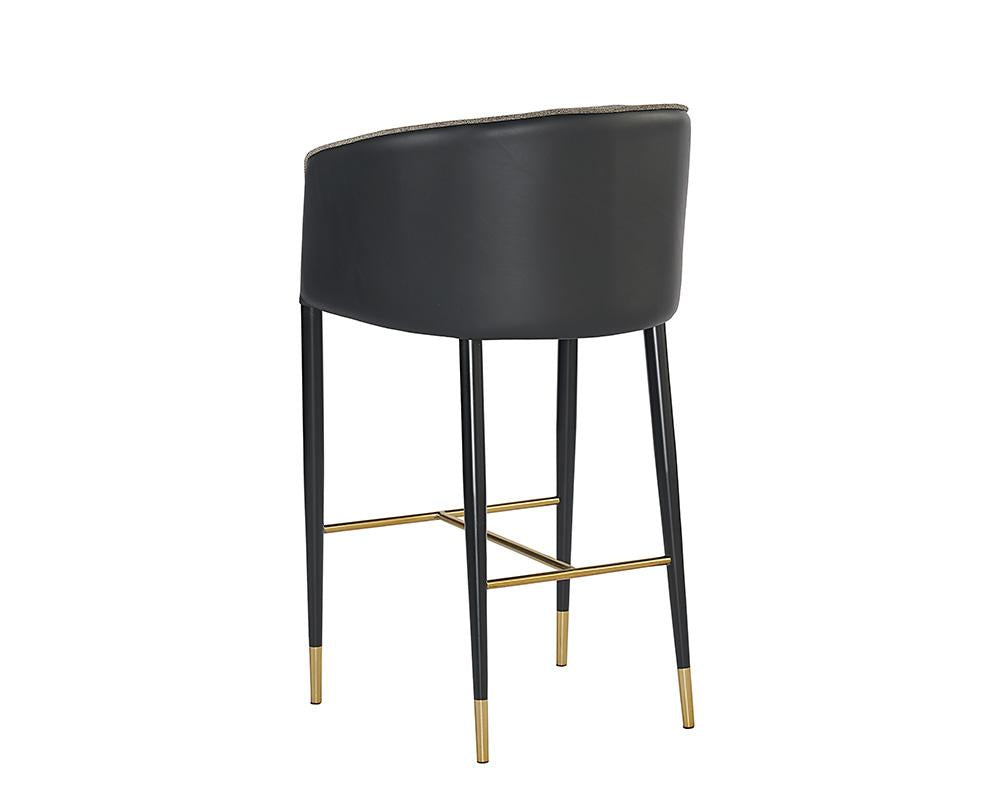 Asher Barstool - Sparrow Grey / Napa Black