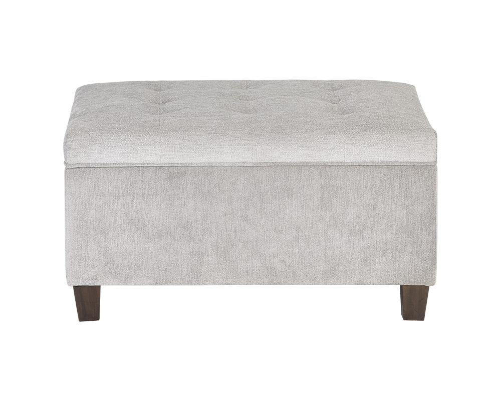 Tucker Storage Ottoman - Polo Club Stone