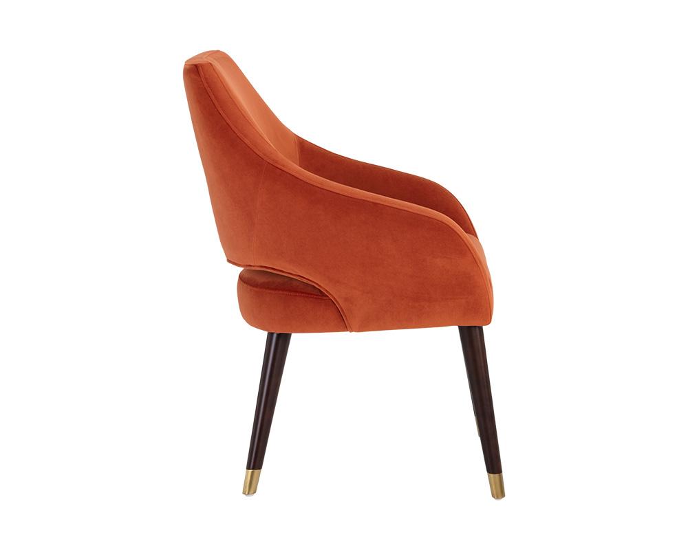 Adelaide Dining Armchair - Autumn Orange