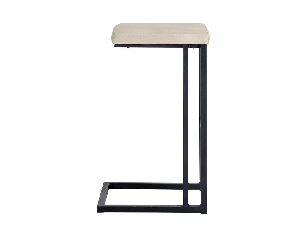 Boone Barstool - Black - Bravo Cream - Set of 2