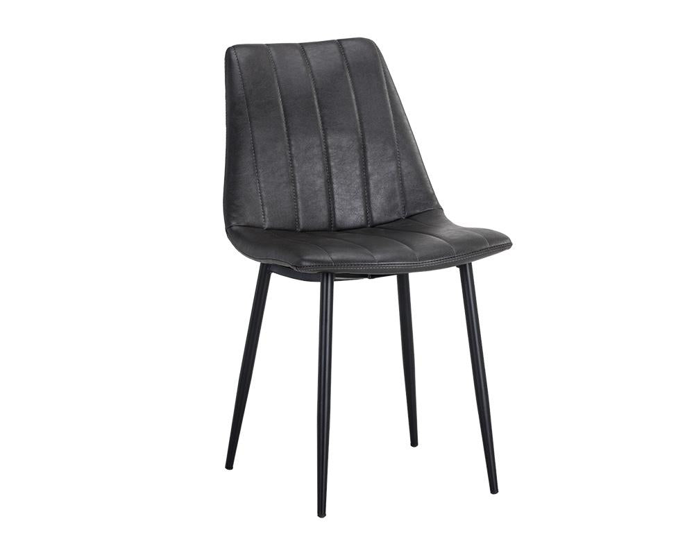 Drew Dining Chair - Black - Bravo Portabella, Set of 2