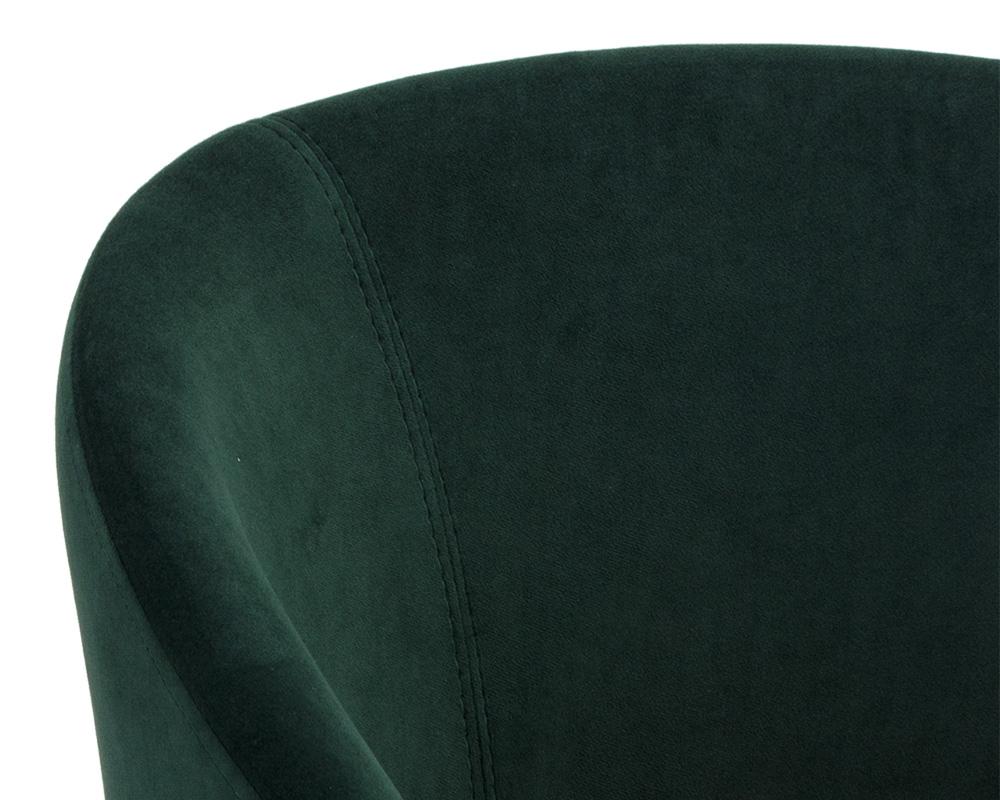 Thatcher Dining Armchair - Black - Deep Green Sky