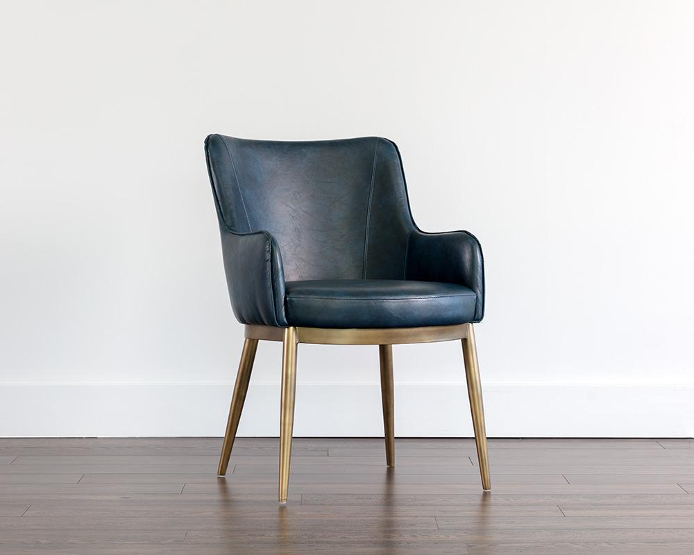 Franklin Dining Armchair - Vintage Blue