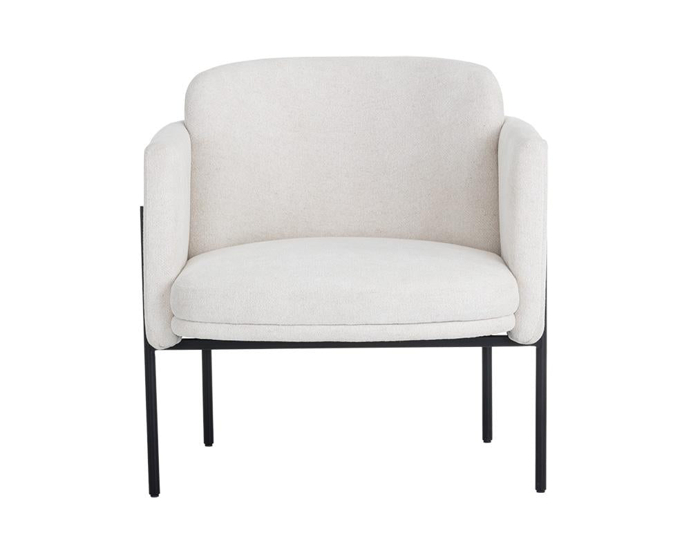 Richie Lounge Chair - Black - Eclipse White