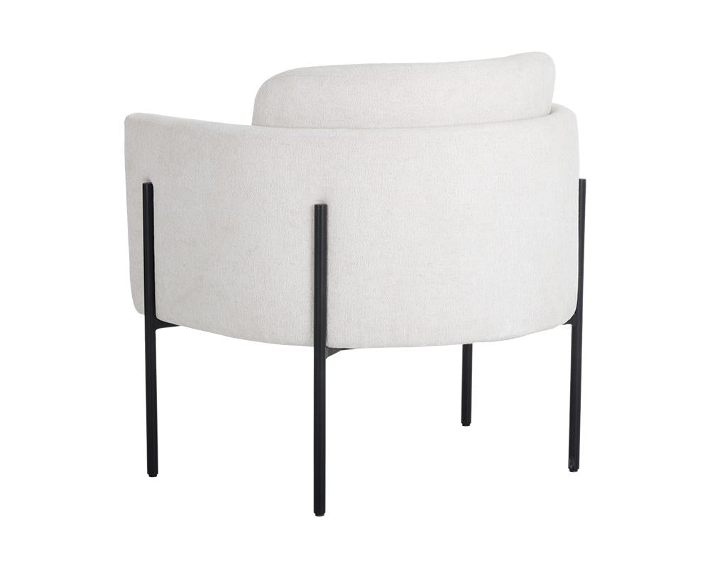 Richie Lounge Chair - Black - Eclipse White