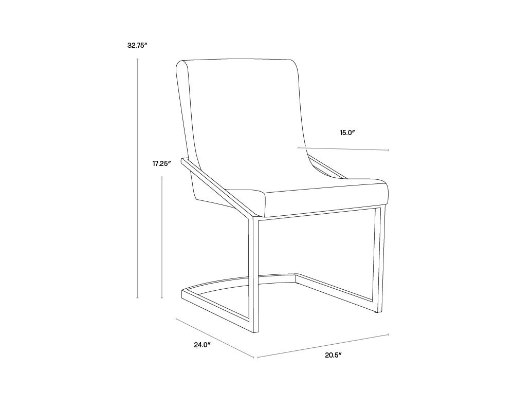 Marcelle Dining Chair - White Croc