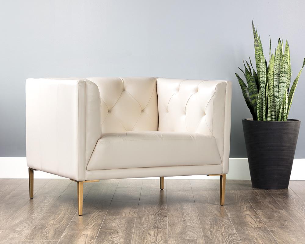 Westin Armchair - Vintage Vanilla Leather