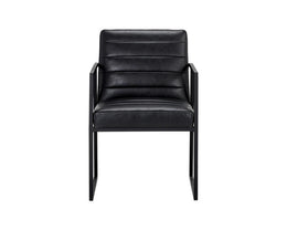 Spyros Dining Armchair - Coal Black