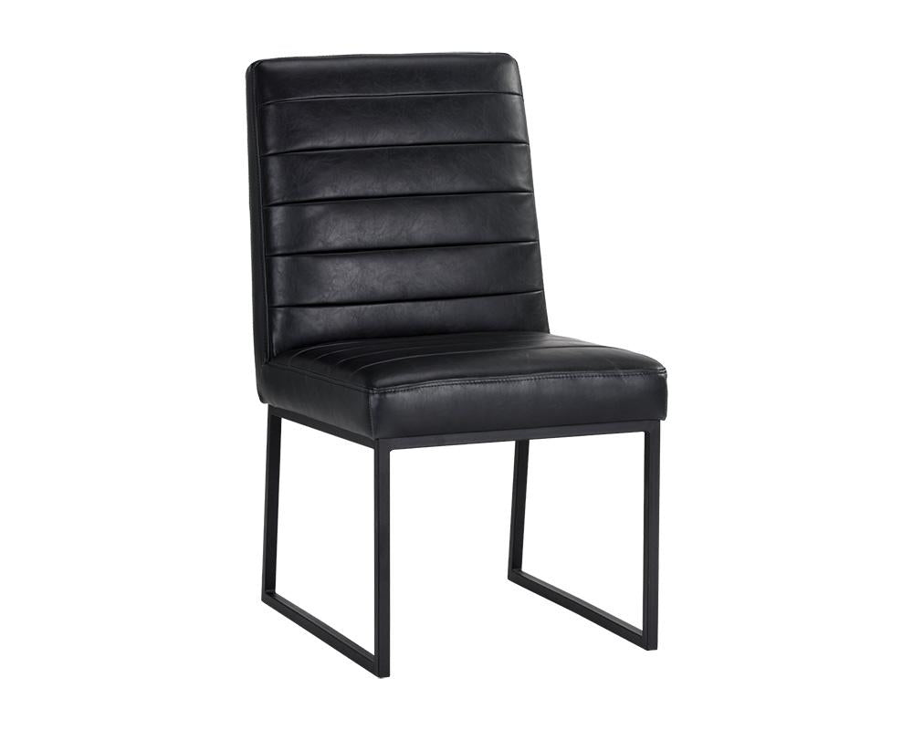 Spyros Dining Chair - Coal Black, Set of 2