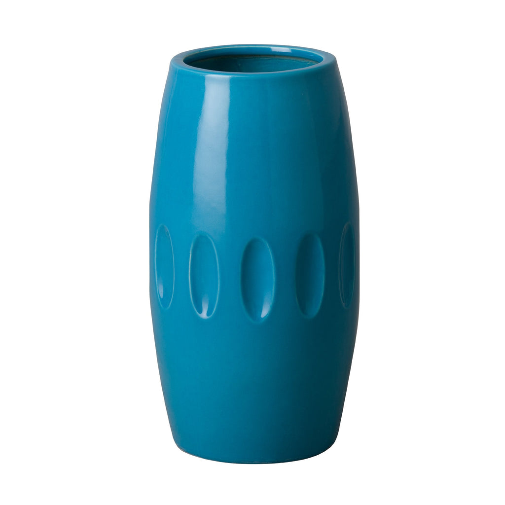 Tall Orion Vase, Turquoise 9x17"H