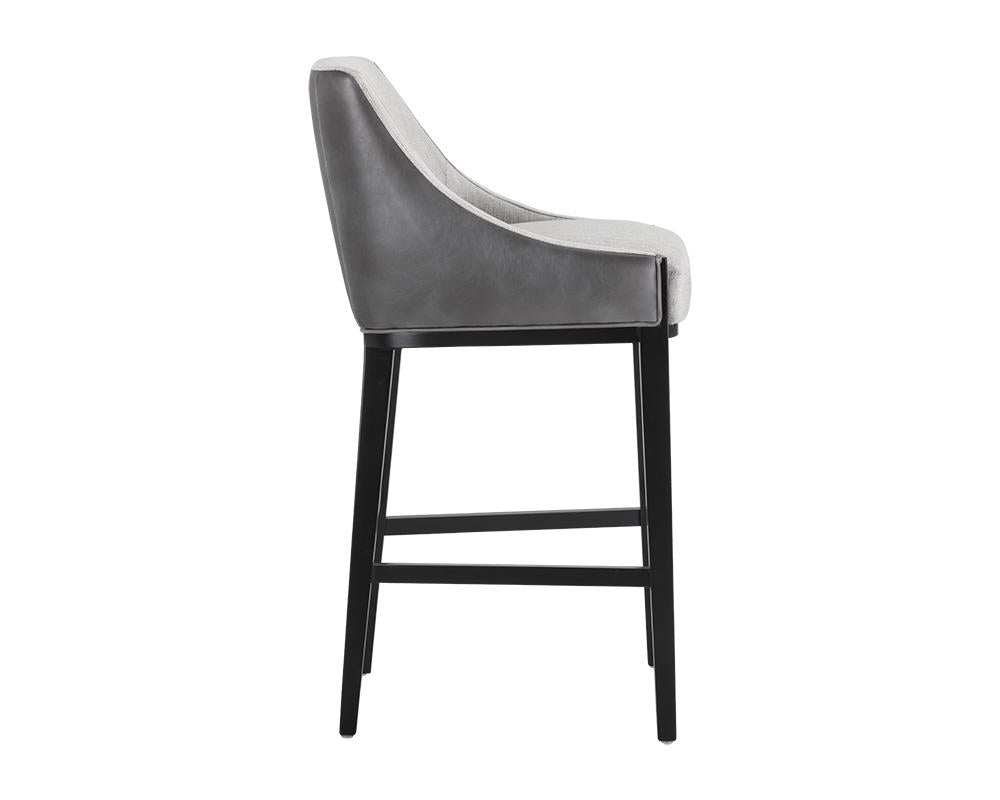 Aurora Barstool - Polo Club Stone / Overcast Grey