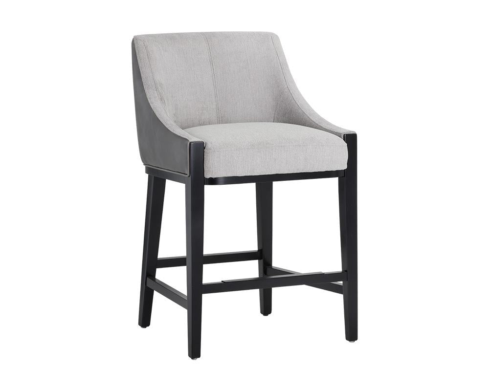 Aurora Counter Stool - Polo Club Stone / Overcast Grey