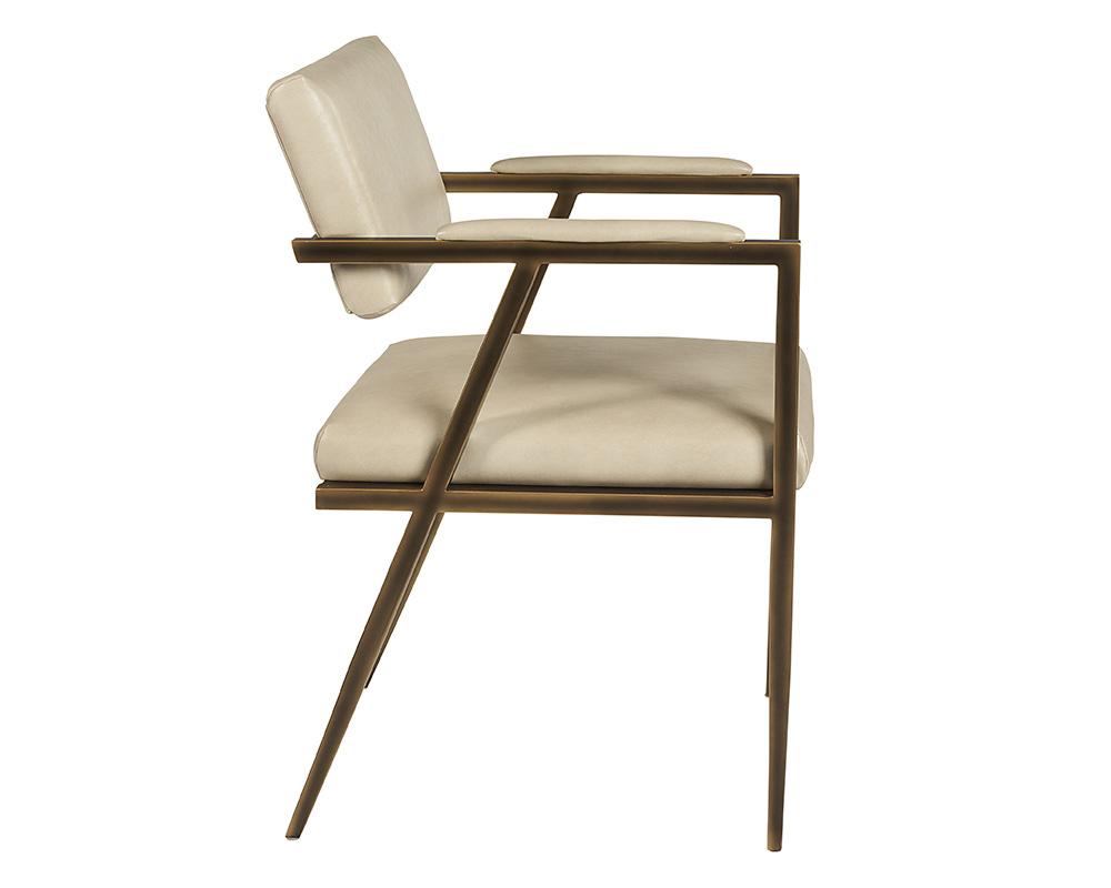 Ventouz Dining Armchair - Bravo Cream