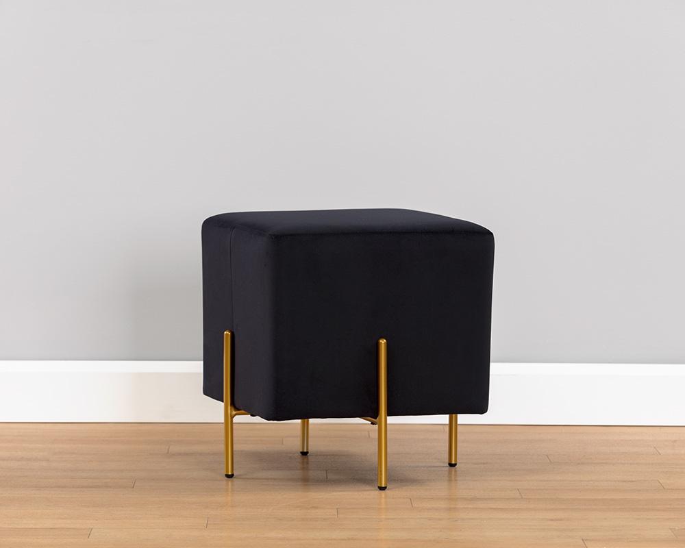 Heston Ottoman - Gold - Abbington Black