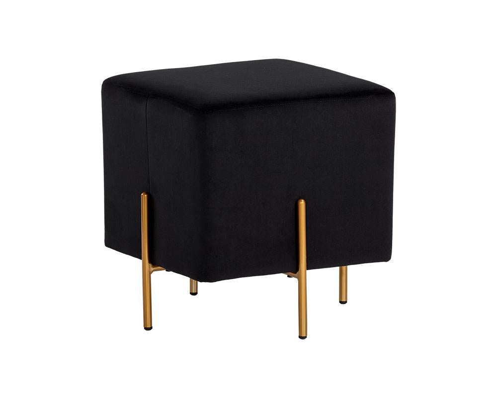 Heston Ottoman - Gold - Abbington Black