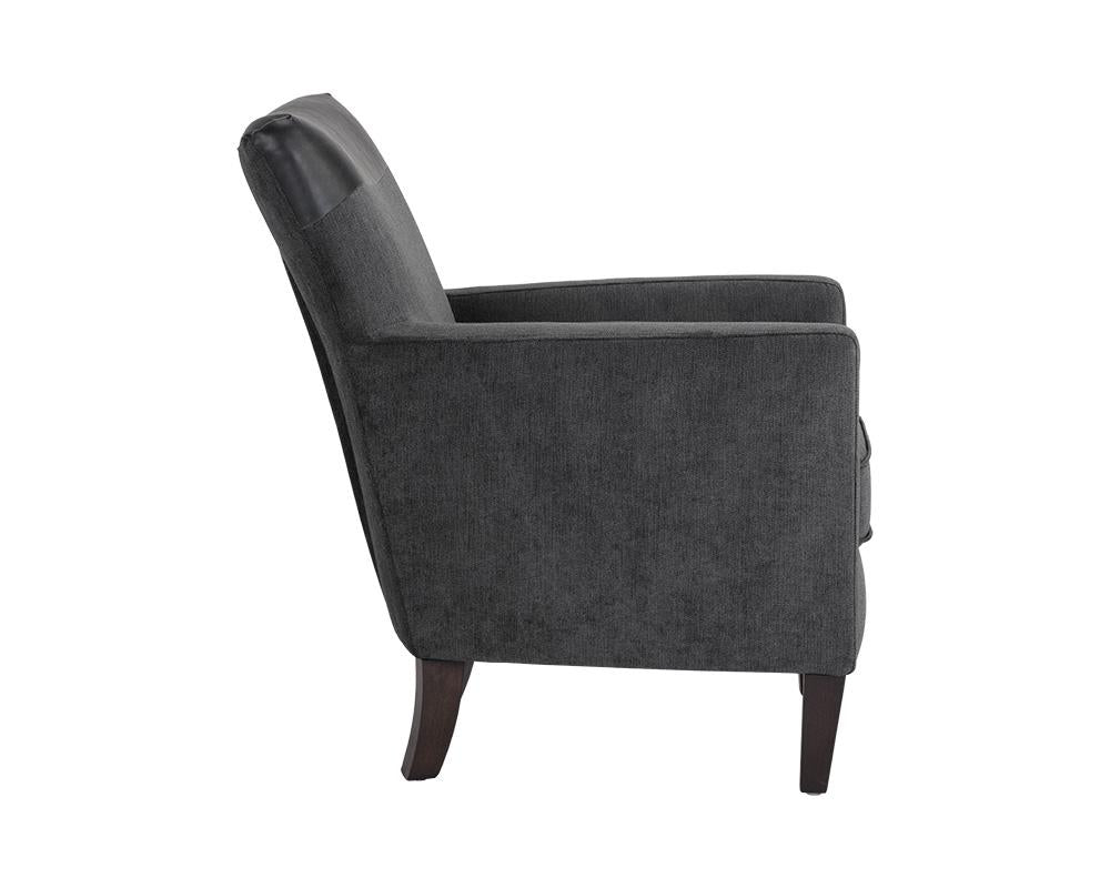 Aston Lounge Chair - Polo Club Kohl Grey / Coal Black