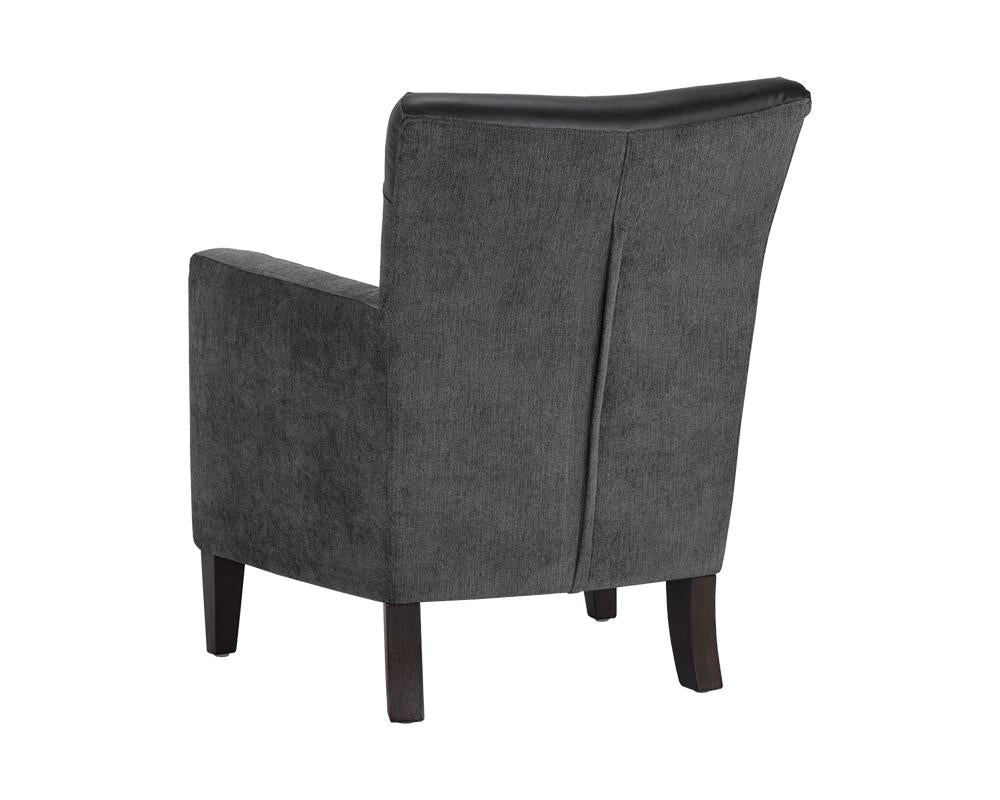 Aston Lounge Chair - Polo Club Kohl Grey / Coal Black