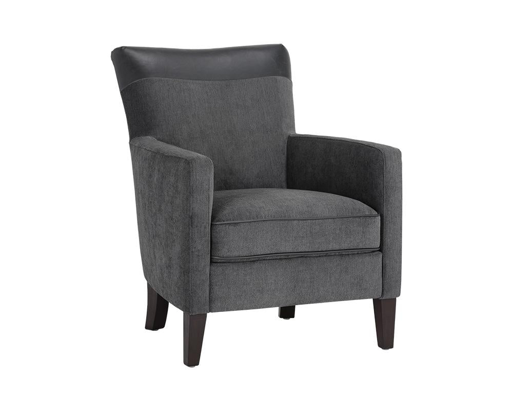 Aston Lounge Chair - Polo Club Kohl Grey / Coal Black