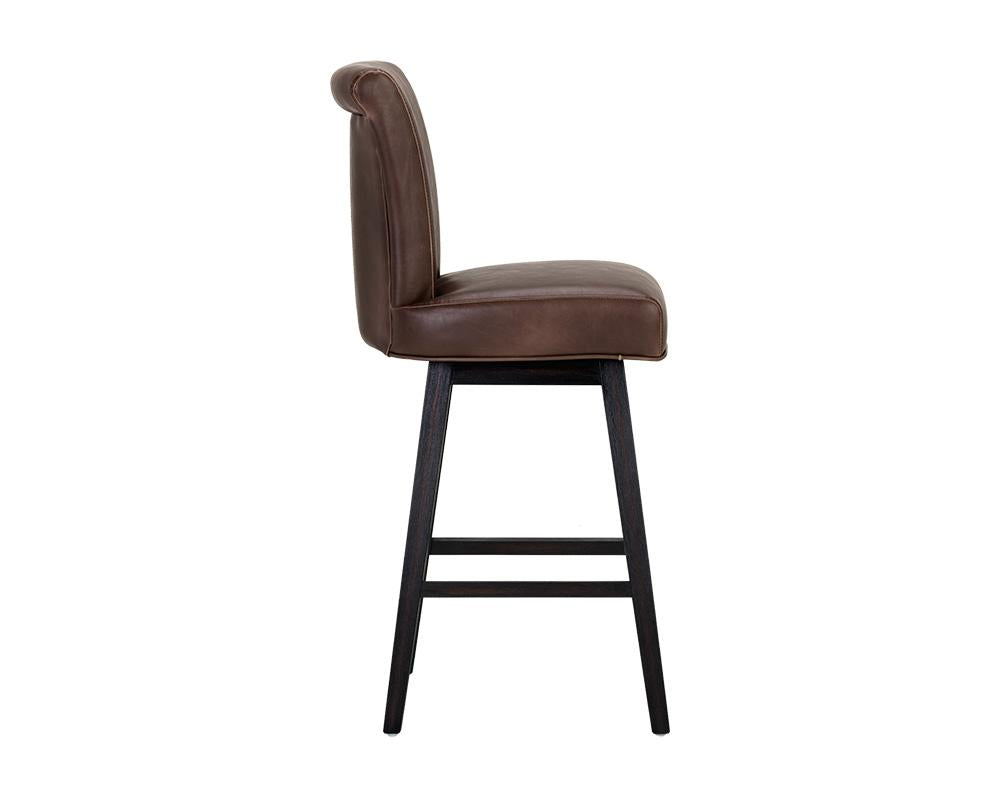 Hamlet Swivel Barstool - Havana Dark Brown