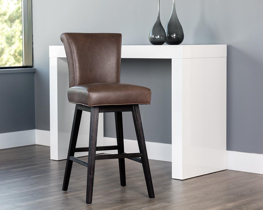 Hamlet Swivel Barstool - Havana Dark Brown