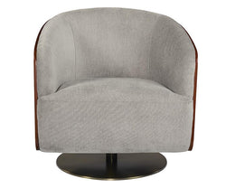 Arnelle Swivel Lounge Chair -  Polo Club Stone