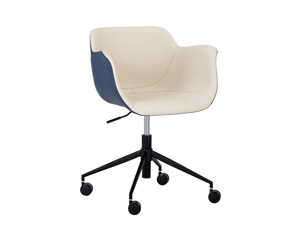 Owen Office Chair - Dillon Cream / Dillon Thunder