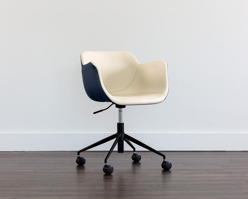 Owen Office Chair - Dillon Cream / Dillon Thunder