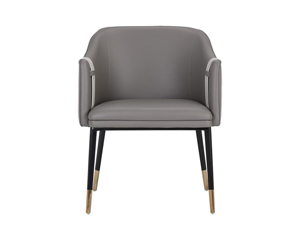 Carter Dining Armchair - Napa Taupe / Napa Stone