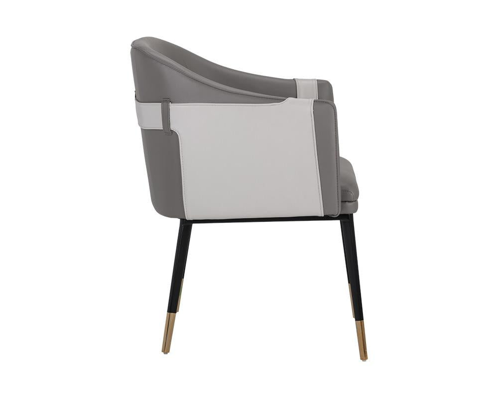 Carter Dining Armchair - Napa Taupe / Napa Stone