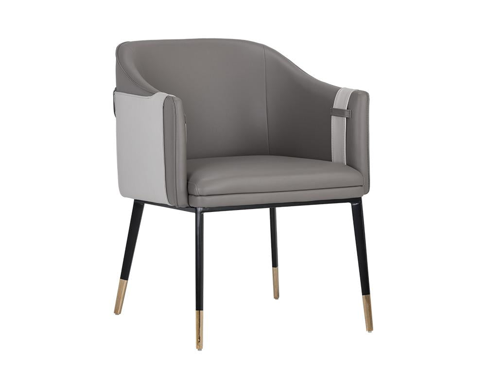 Carter Dining Armchair - Napa Taupe / Napa Stone