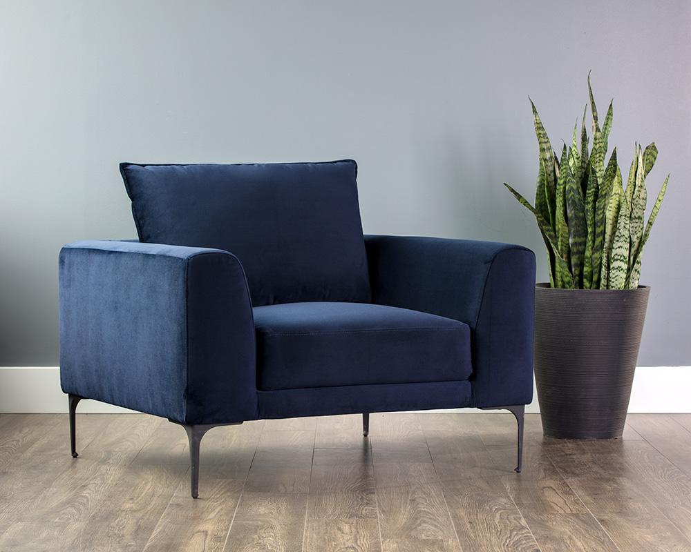 Virgo Armchair - Metropolis Blue