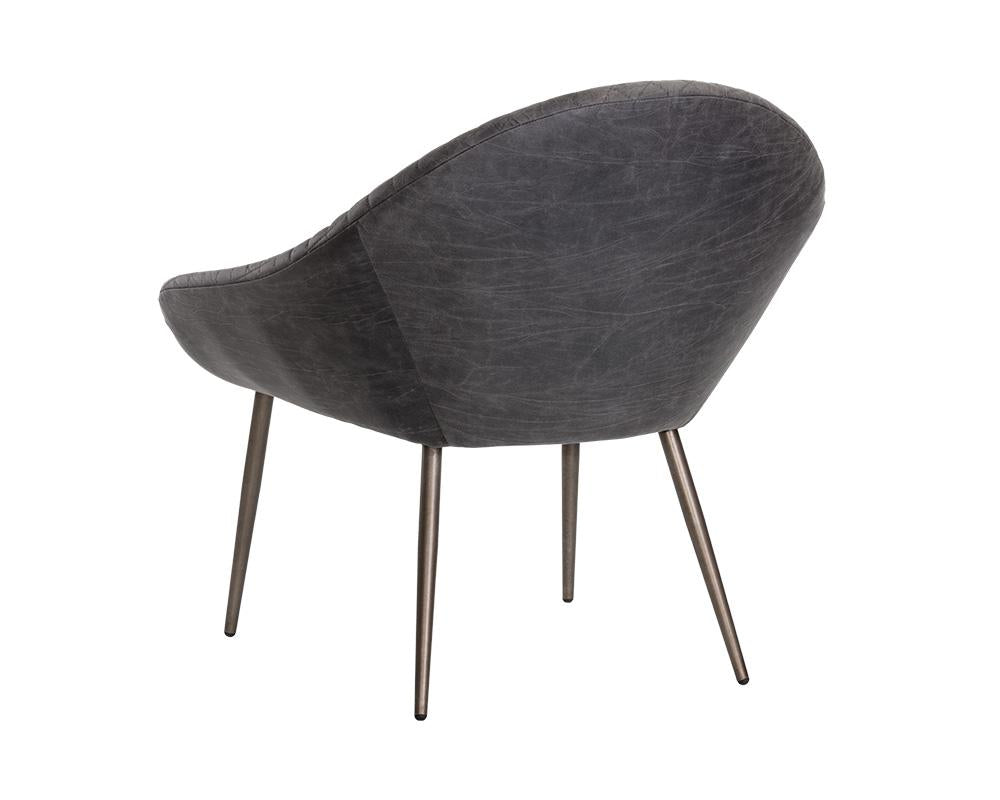 Fletcher Lounge Chair - Vintage Dark Grey