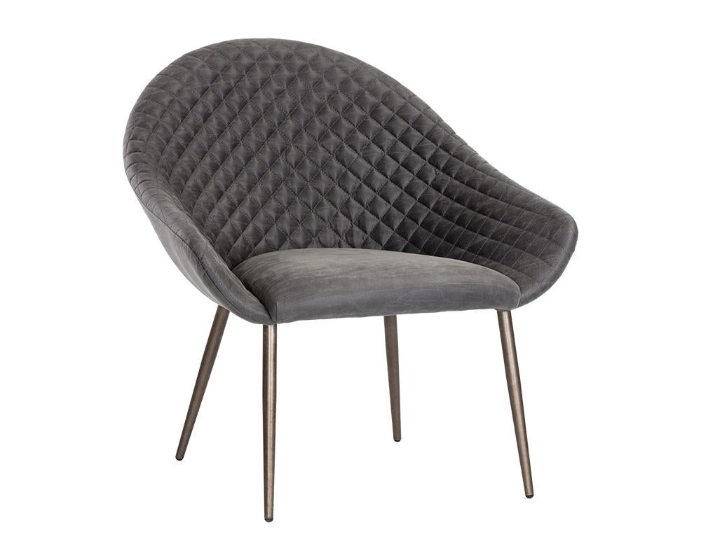 Fletcher Lounge Chair - Vintage Dark Grey