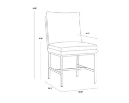 Paige Dining Chair - Bravo Cream