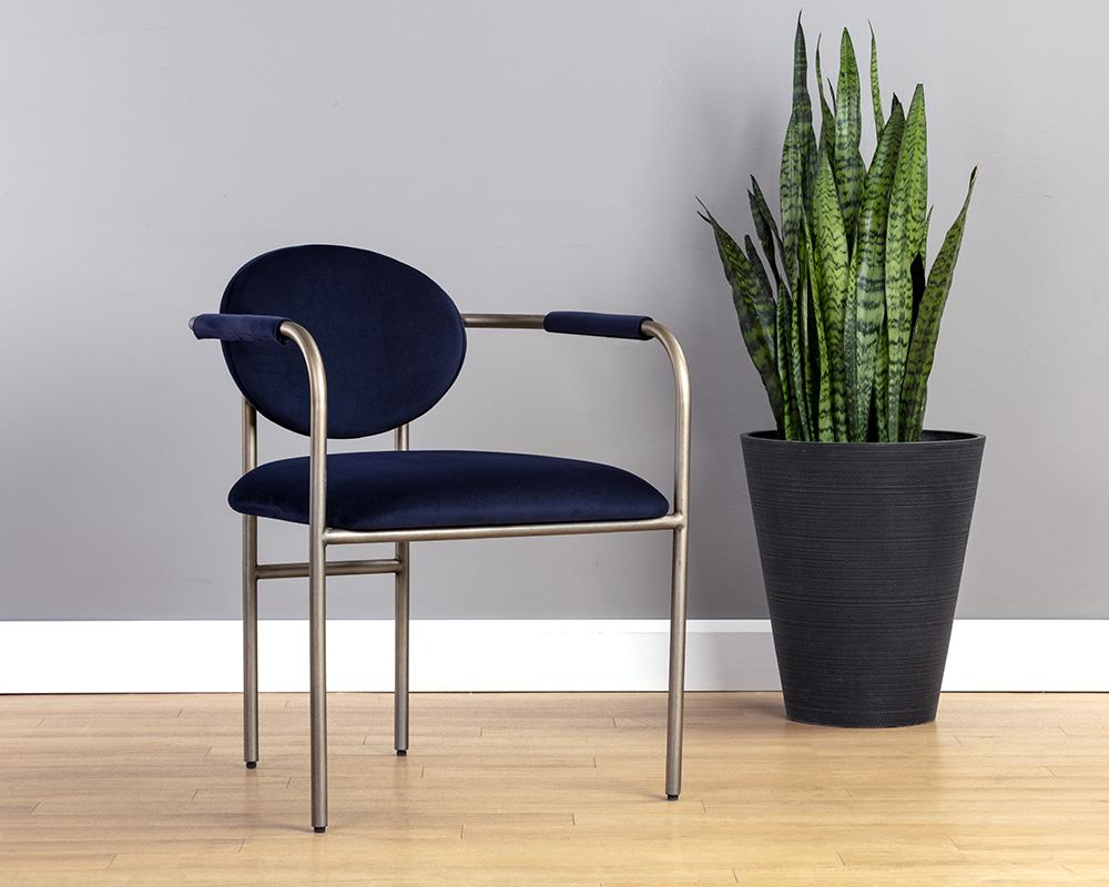 Rylan Dining Armchair - Abbington Navy