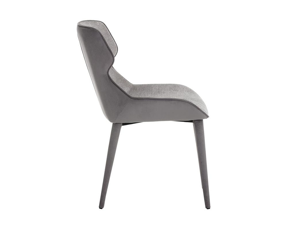 Jesmond Dining Chair - Polo Club Stone / Antonio Charcoal