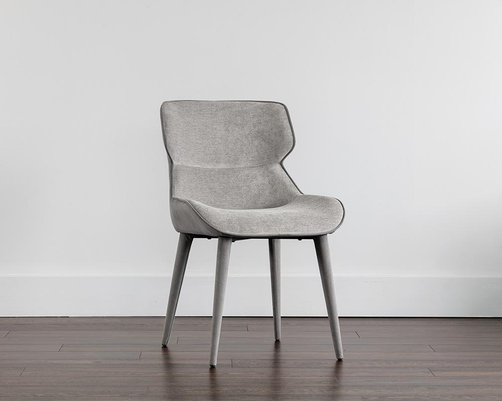 Jesmond Dining Chair - Polo Club Stone / Antonio Charcoal