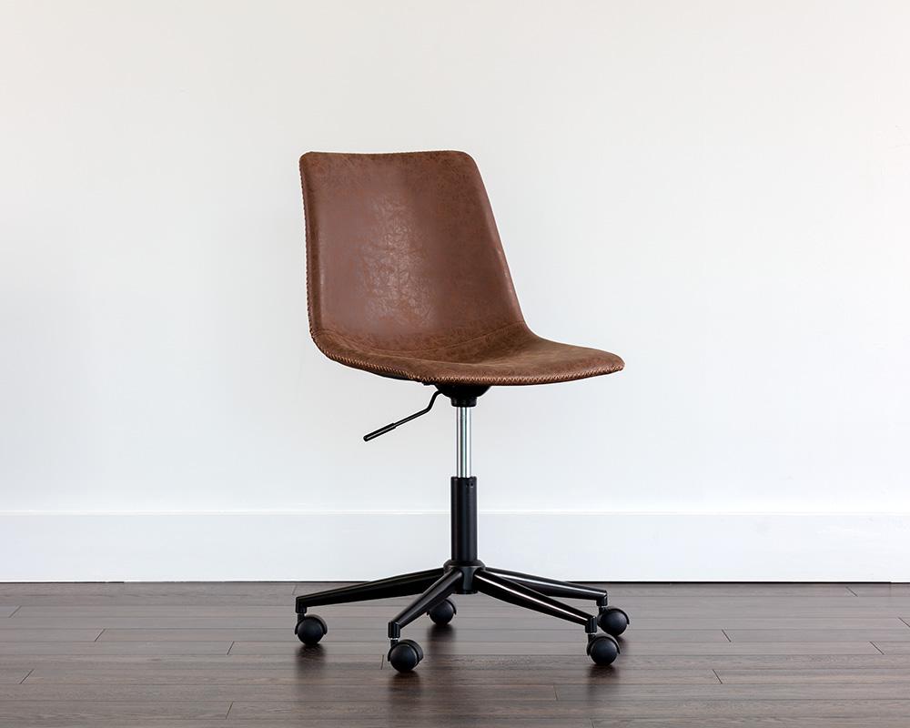 Cal Office Chair - Antique Brown