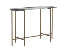 Langston Console Table - Antique Brass