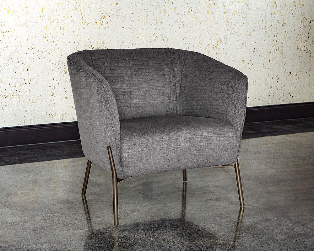 Klein Lounge Chair - Zenith Graphite Grey