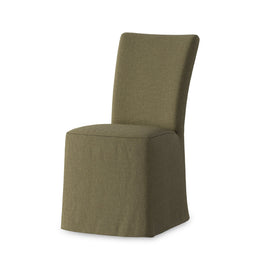 Vista Slipcovered Dining Chair - Broadway Olive